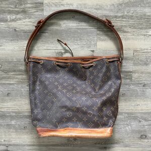 Vintage Louis Vuitton LV Monogram Hobo Leather Bag